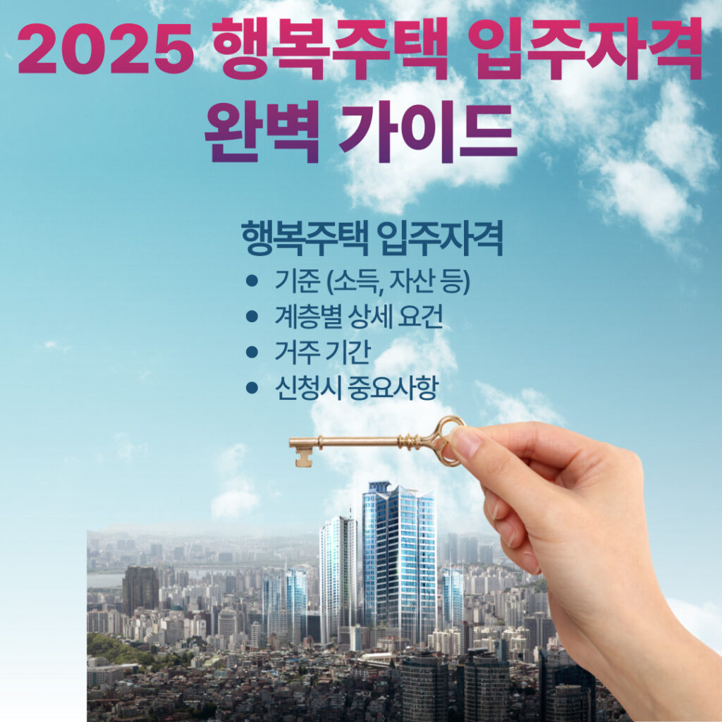 2025 행복주택 입주자격 완벽 가이드