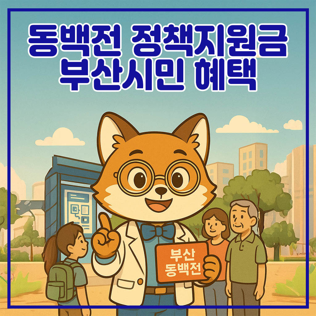 동백전 정책지원금 부산 시민 혜택 대표 이미지