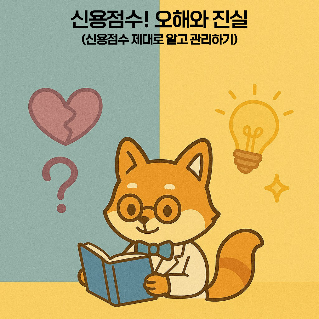신용점수 오해좌 진실 대표 이미지