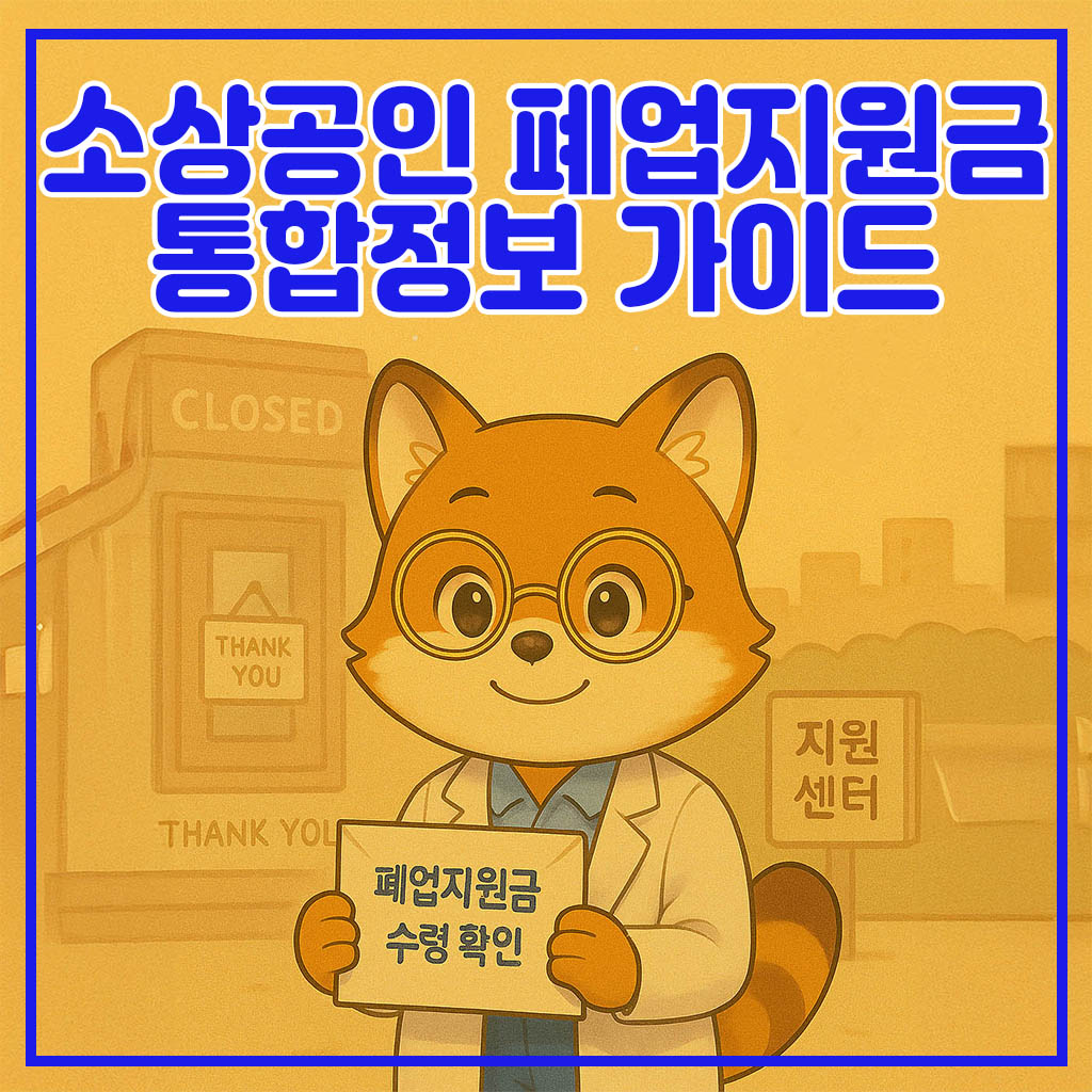 2025 소상공인 폐업지원금