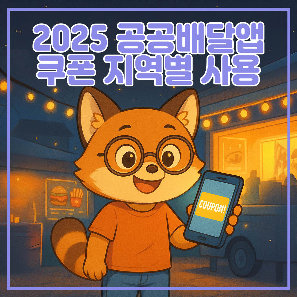 2025 공공배달앱 쿠폰 지역별 사용 방법 대표 이미지