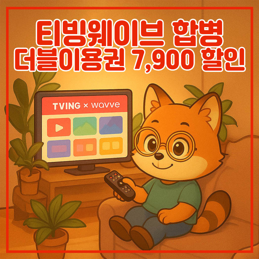 티빙웨이브 더블이용권 합병 요금제